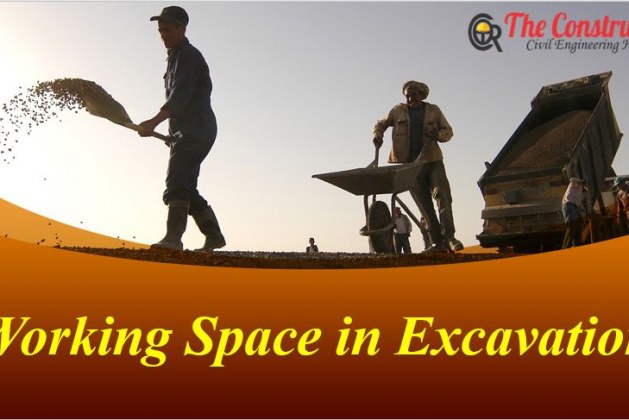 How to Calculate Working Space for Excavation?